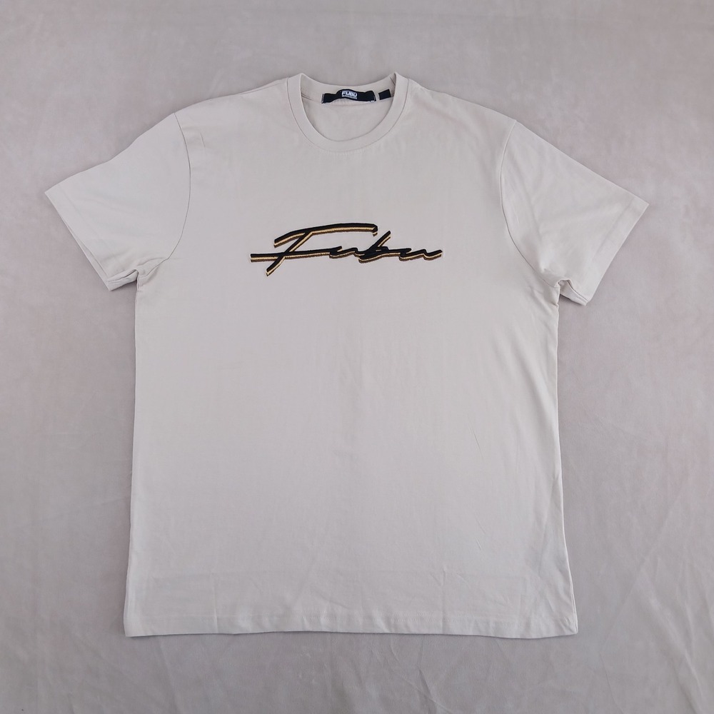 VTG Fubu Small Mens‎ T Shirt 22x27 Y2K Hip Hop Embroidered